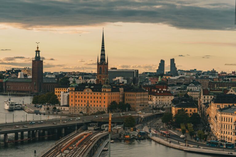 View over Stockholm city in Sweden